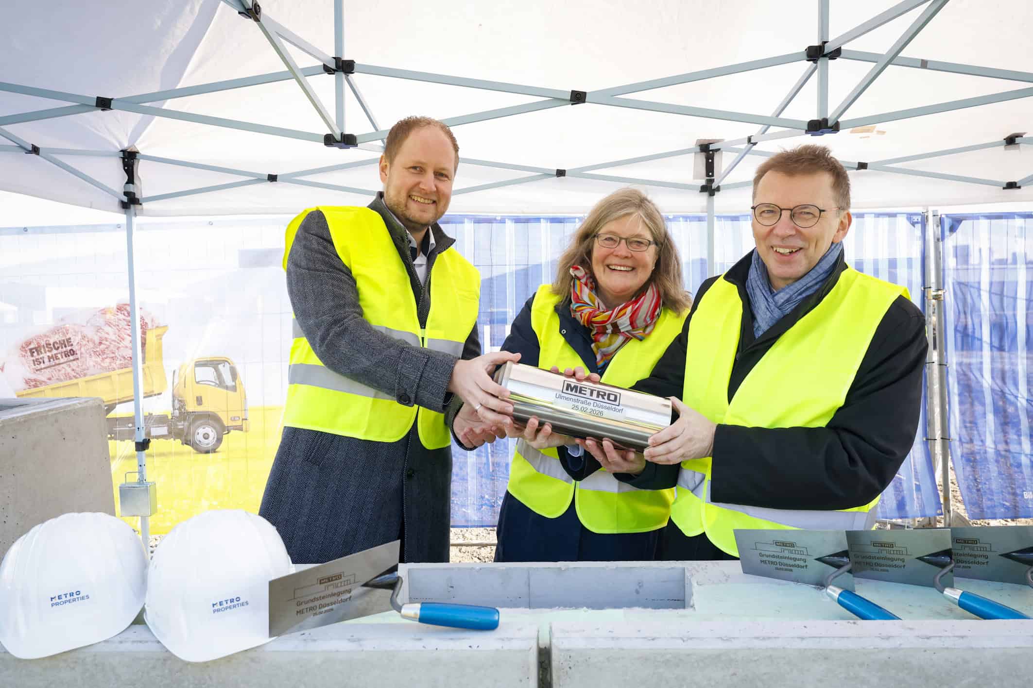 Grundsteinlegung für Metro in Düsseldorf