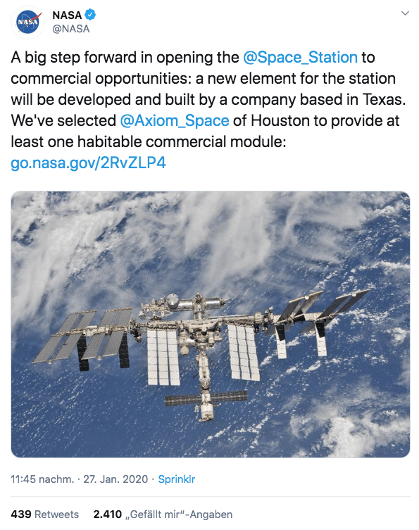 ISS, NASA, Raumstation