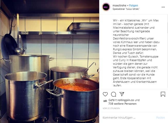 Corona-Virus, Charity, Spitzenköche, Max Strohe