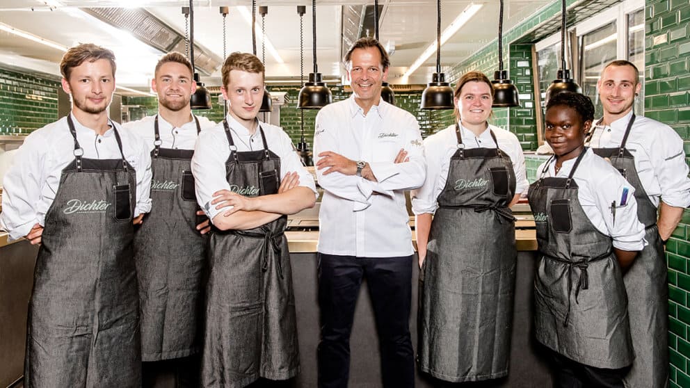 Das Team um Chefkoch Thomas Kellermann im Gourmetrestaurant Dichter