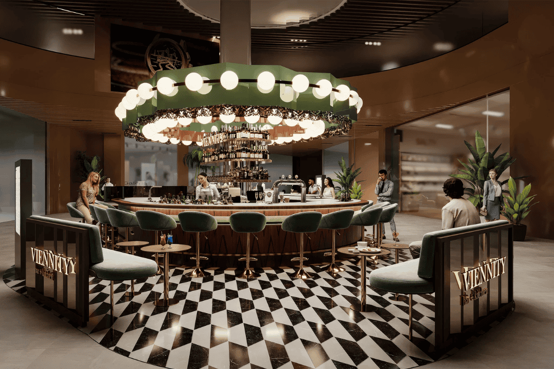 Designkonzept Neueröffnung Wiener Flughafen 2027